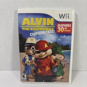 Alvin and the Chipmunks Chipwrecked Nintendo Wii 2011 With Manual Tested